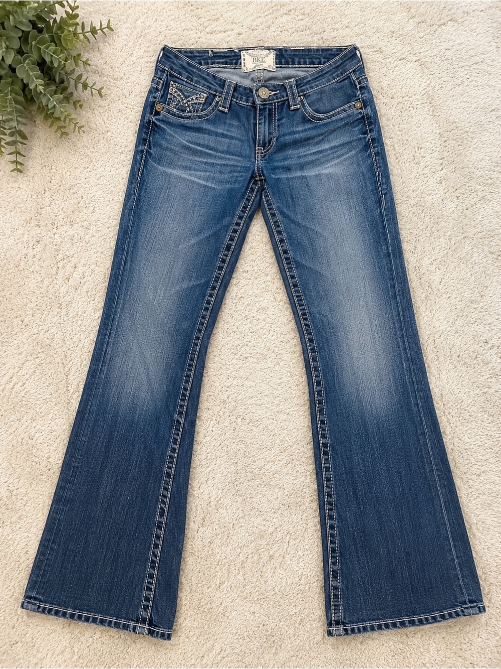 Big Star LIV Women's Blue Flared Denim Jeans 1